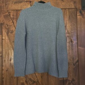 Jenni Kayne Alpaca Mockneck Pullover Size Small in Vintage Blue